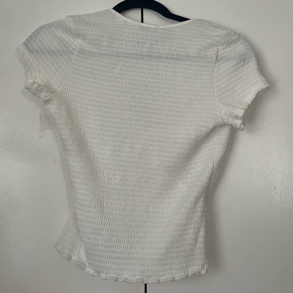 Juniper Blu textured white top brand new - Picture 2 of 2
